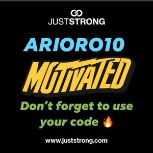 @juststrong code ARIORO10 🔥💪🏼 10%off
